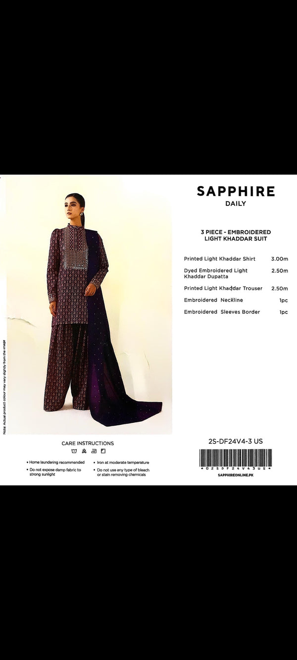 Sapphire winter 3 piece